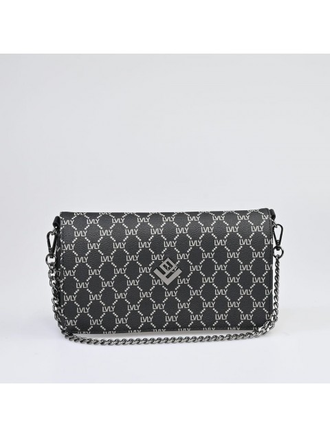 LOVELY HANDMADE Zoe Midi Mosaic Bag Black LOVELY HANDMADE Zoe Midi Mosaic Bag Black