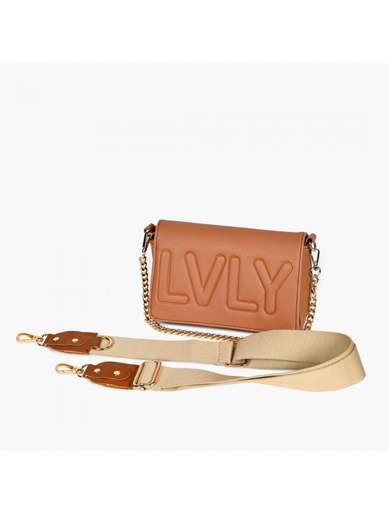 LOVELY HANDMADE Zoe Small Adora Bag |Κάμελ