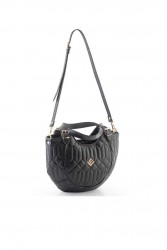 LOVELY HANDMADE London Large Diamond Bag | Μαύρο
