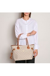 LOVELY HANDMADE Annette Classic Mosaic Bag Beige Μπεζ Γυναικεία Τσάντα Ώμου