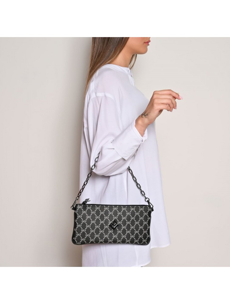 LOVELY HANDMADE Hespera Mosaic Bag Black Μαύρη Γυναικεία Τσάντα Ώμου