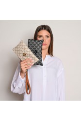 LOVELY HANDMADE Purse Mosaic Beige Γυναικείο πορτοφόλι Μπεζ