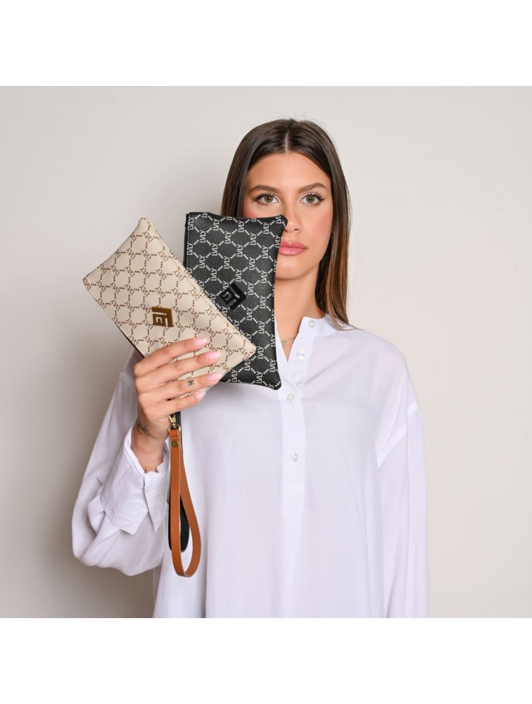 LOVELY HANDMADE Purse Mosaic Beige Γυναικείο πορτοφόλι Μπεζ