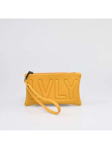 LOVELY HANDMADE Purse Adora Yellow Κίτρινο γυναικείο πορτοφόλι