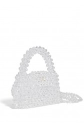 LUNEA BAGS Japan Mini Bag Διάφανη Γυναικεία Μίνι Τσάντα Με Χάντρες
