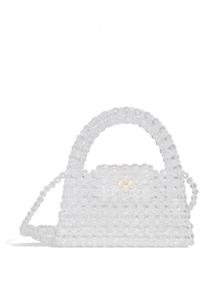 LUNEA BAGS Japan Mini Bag Διάφανη Γυναικεία Μίνι Τσάντα Με Χάντρες