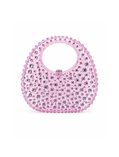 LUNEA BAGS Amethya Lilac Pink Women's Bag with Crystals