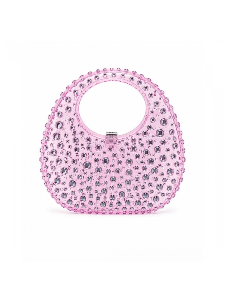 LUNEA BAGS Amethya Lilac Pink Women's Bag with Crystals