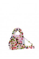 LUNEA BAGS Blossom Rainbow Mini Πολύχρωμη Γυναικεία Μίνι Τσάντα Με Χάντρες