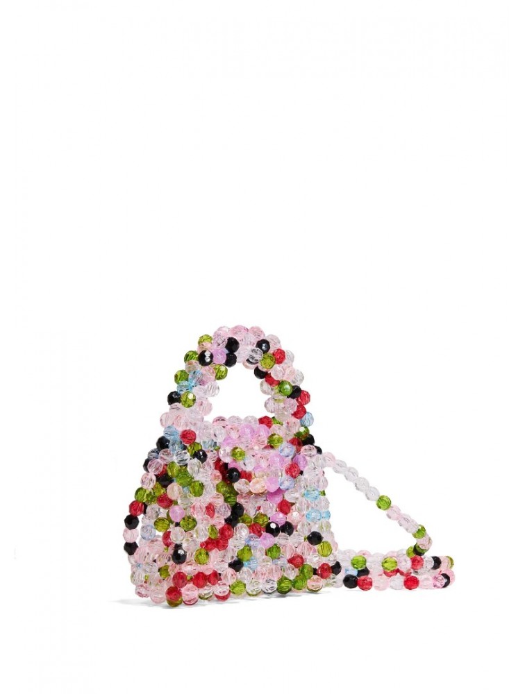 LUNEA BAGS Blossom Rainbow Mini Πολύχρωμη Γυναικεία Μίνι Τσάντα Με Χάντρες