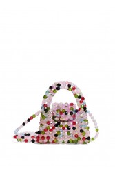 LUNEA BAGS Blossom Rainbow Mini Πολύχρωμη Γυναικεία Μίνι Τσάντα Με Χάντρες