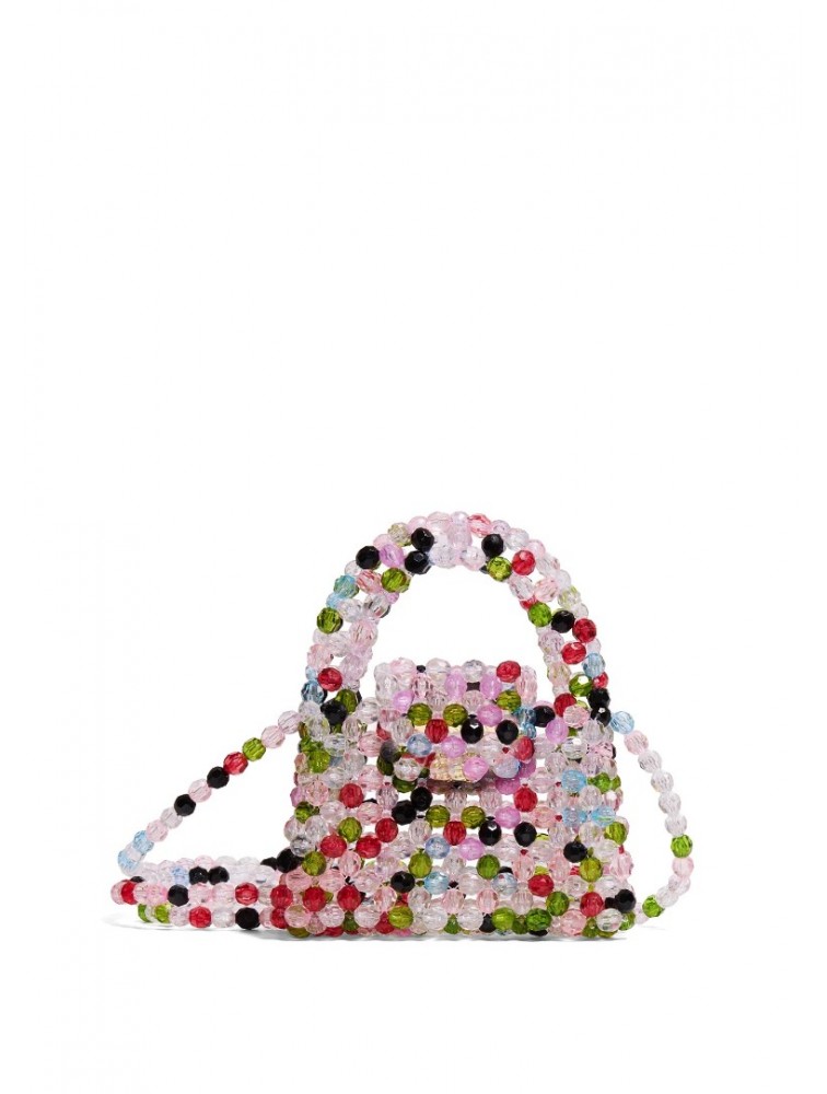 LUNEA BAGS Blossom Rainbow Mini Πολύχρωμη Γυναικεία Μίνι Τσάντα Με Χάντρες