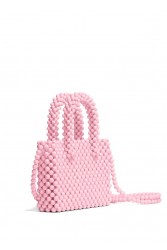 LUNEA BAGS Floret Cherry Blossom Small Ροζ Γυναικεία Τσάντα Με Χάντρες