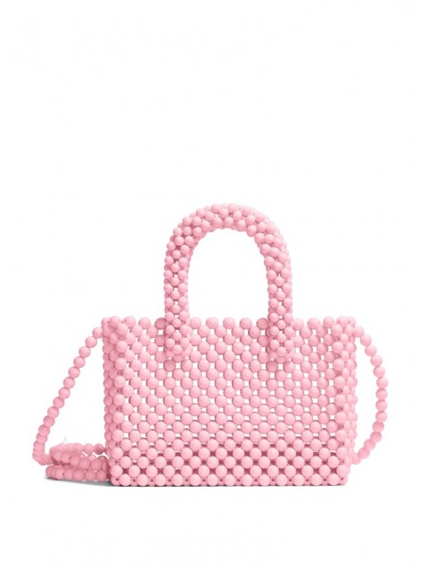 LUNEA BAGS Floret Cherry Blossom Small Ροζ Γυναικεία Τσάντα Με Χάντρες