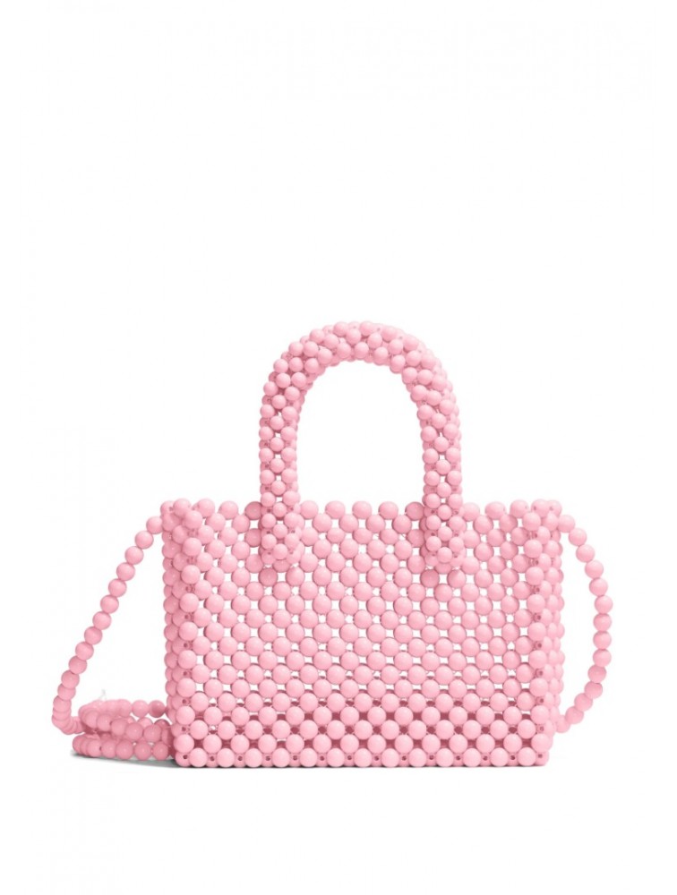 LUNEA BAGS Floret Cherry Blossom Small Ροζ Γυναικεία Τσάντα Με Χάντρες