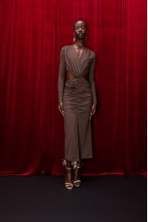 MALLORY THE LABEL Utopia Brown Dress Καφέ Φόρεμα