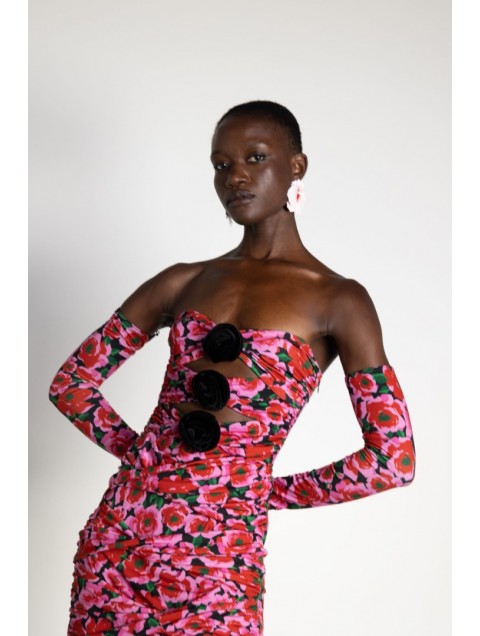 MALLORY THE LABEL Euphoria Pink Floral Dress 