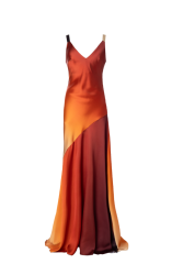 MALLORY THE LABEL Dune Sunset Dress Πορτοκαλί Φόρεμα