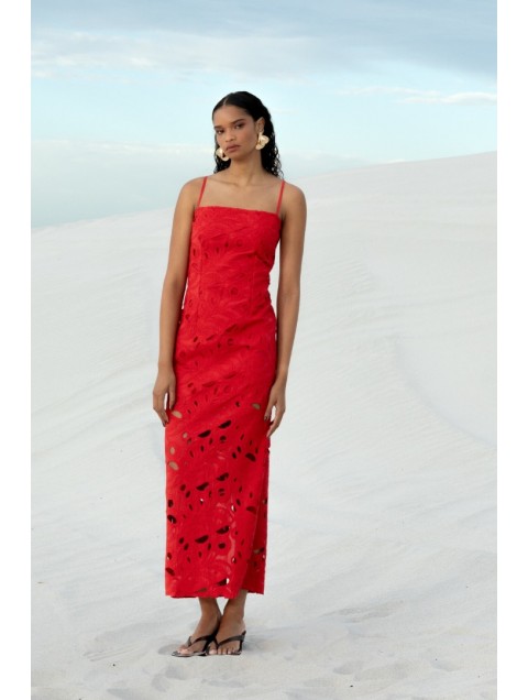 MALLORY THE LABEL Amara Red Dress