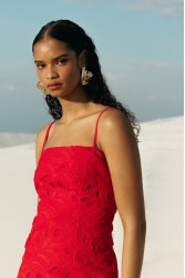 MALLORY THE LABEL Amara Red Dress