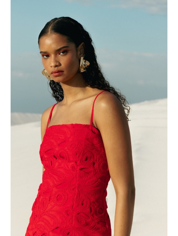 MALLORY THE LABEL Amara Red Dress