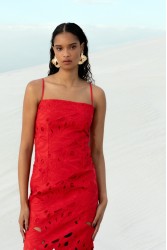 MALLORY THE LABEL Amara Red Dress