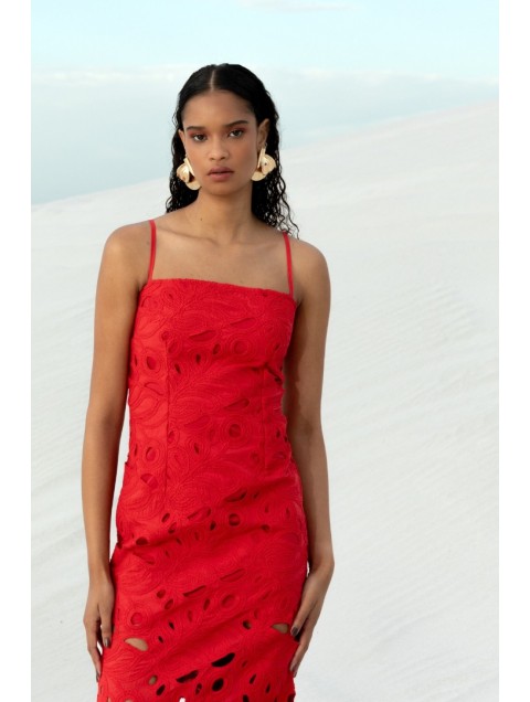 MALLORY THE LABEL Amara Red Dress