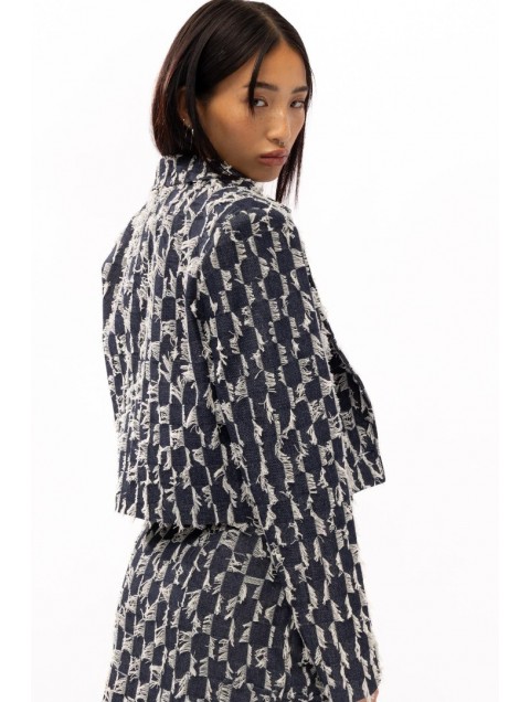 MALLORY THE LABEL Dynasty Denim Blazer MALLORY THE LABEL Dynasty Denim Blazer