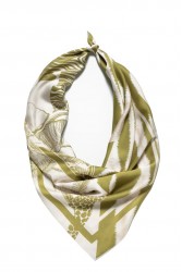 MALLORY THE LABEL Karibu Scarf Green Zebra
