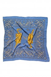 MALLORY THE LABEL Karibu Scarf Blue Tiger