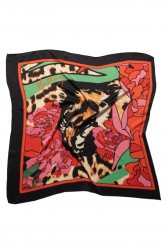 MALLORY THE LABEL Bloom Scarf Multi Red