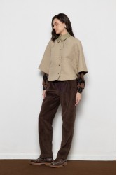 MALLORY THE LABEL Amarillo Cape Beige Μπεζ Κάπα