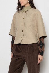 MALLORY THE LABEL Amarillo Cape Beige Μπεζ Κάπα