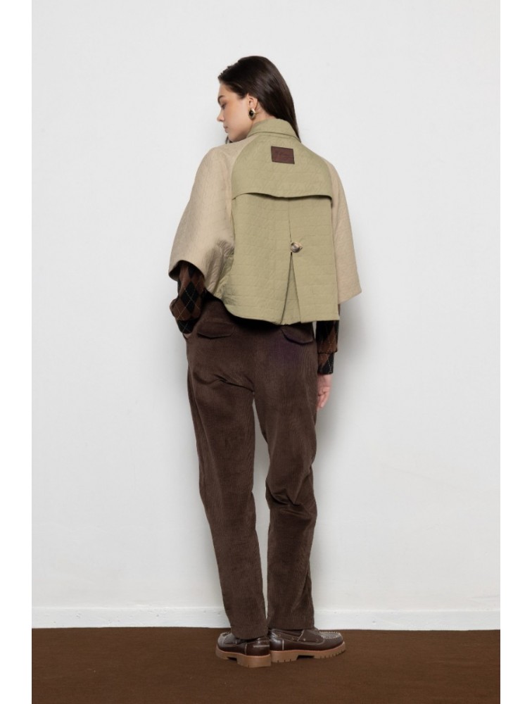 MALLORY THE LABEL Amarillo Cape Beige Μπεζ Κάπα