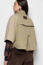 MALLORY THE LABEL Amarillo Cape Beige Μπεζ Κάπα