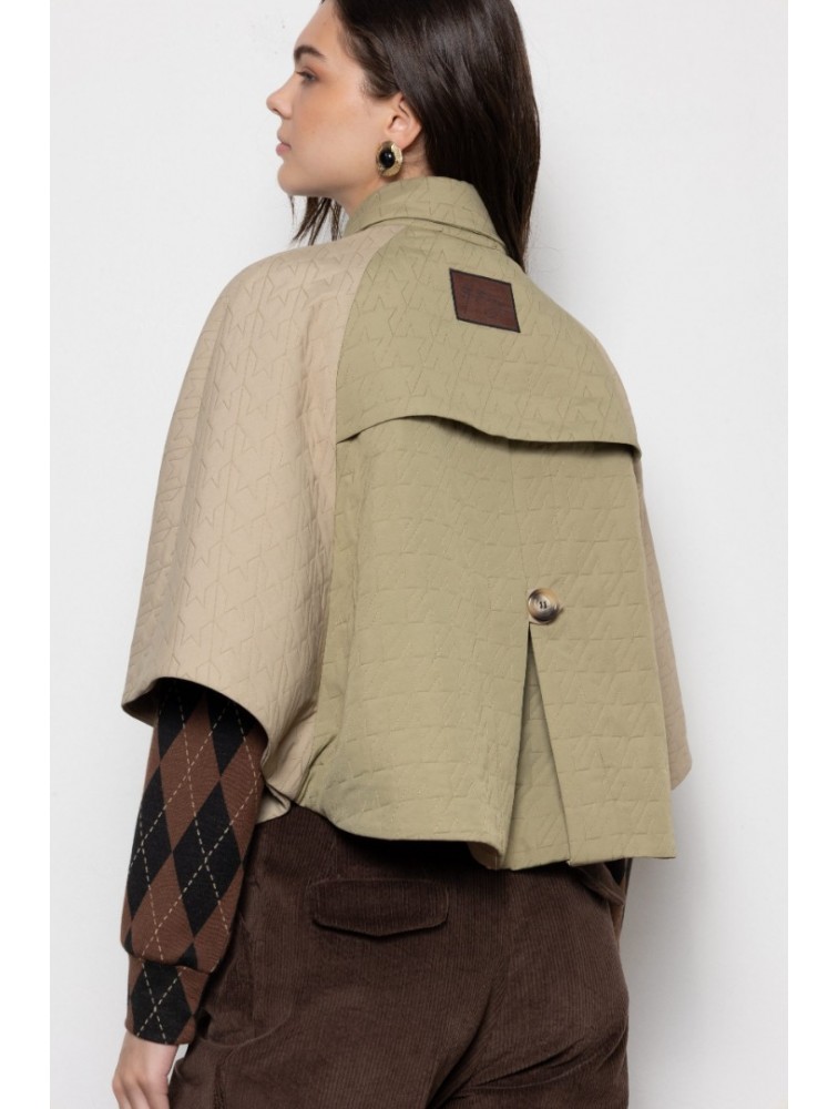 MALLORY THE LABEL Amarillo Cape Beige Μπεζ Κάπα