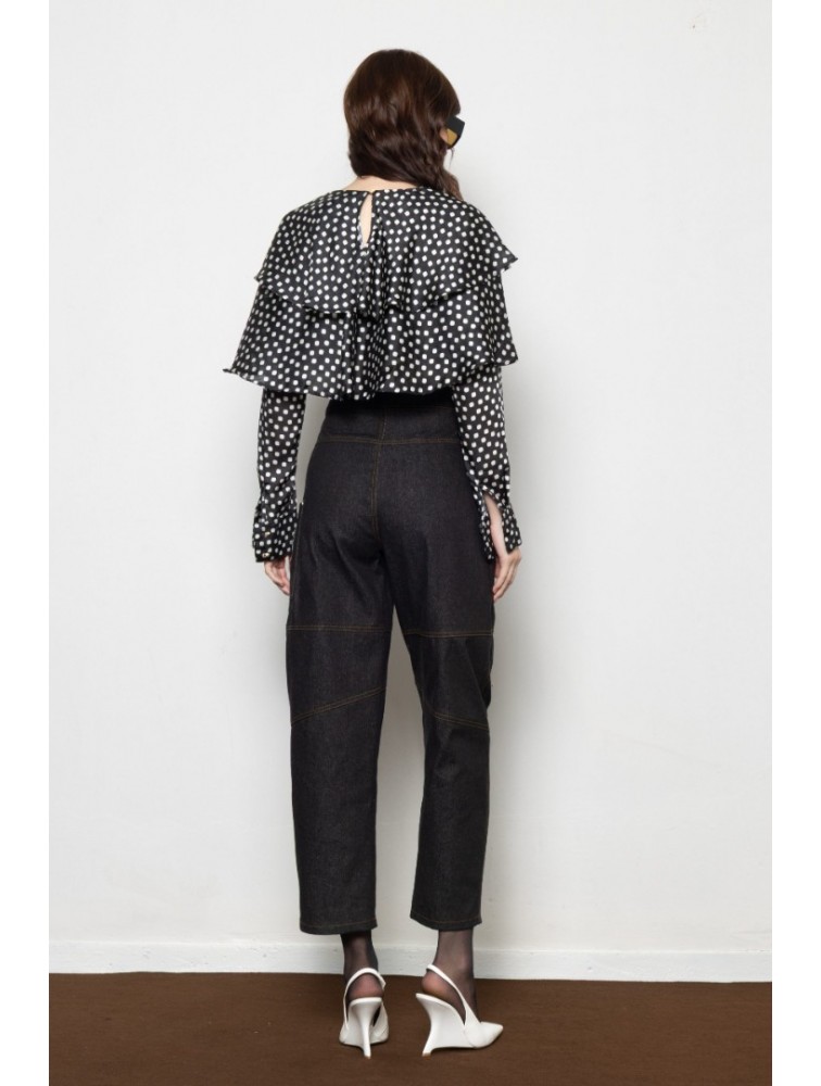 MALLORY THE LABEL Bo Top Πουά Τοπ