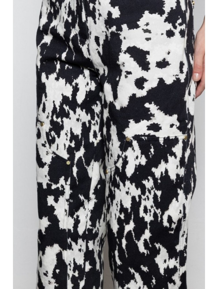 MALLORY THE LABEL Buckle Up Cow Denim Τζιν Παντελόνι