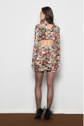 MALLORY THE LABEL Dakota Floral Mini Dress Φλοράλ Μίνι Φόρεμα