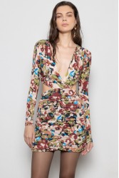 MALLORY THE LABEL Dakota Floral Mini Dress Φλοράλ Μίνι Φόρεμα