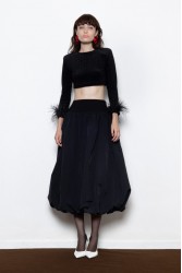 MALLORY THE LABEL Elodie Skirt Μαύρη Φούστα