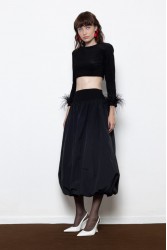 MALLORY THE LABEL Elodie Skirt Μαύρη Φούστα