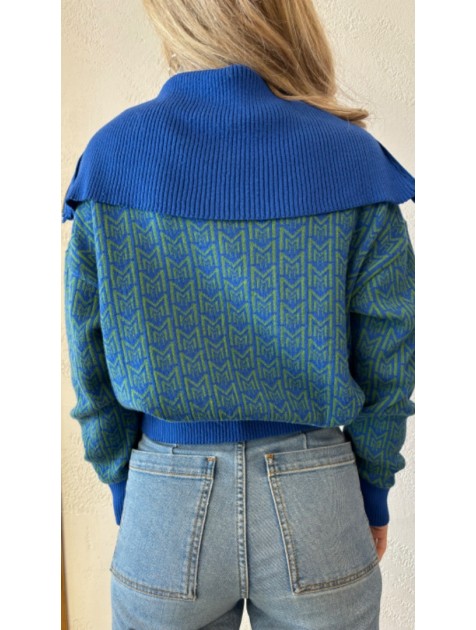 MALLORY THE LABEL Manga Blue Sweater Μπλε Πράσινο Φούτερ MALLORY THE LABEL Manga Blue Sweater Μπλε Πράσινο Φούτερ