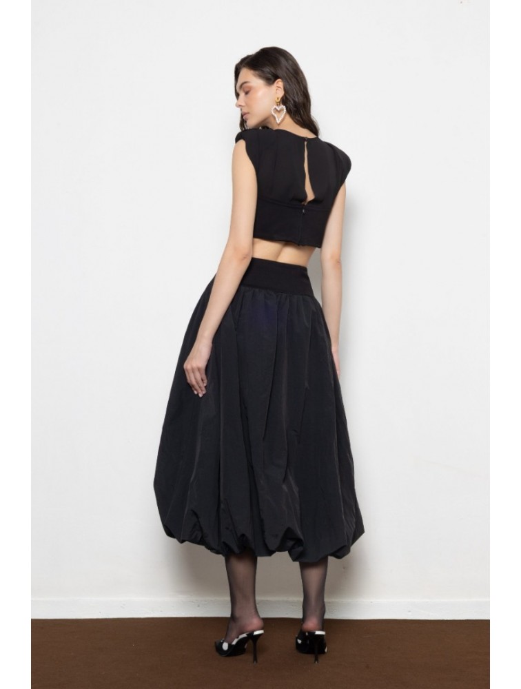 MALLORY THE LABEL Loretta Top Μαύρο Τοπ