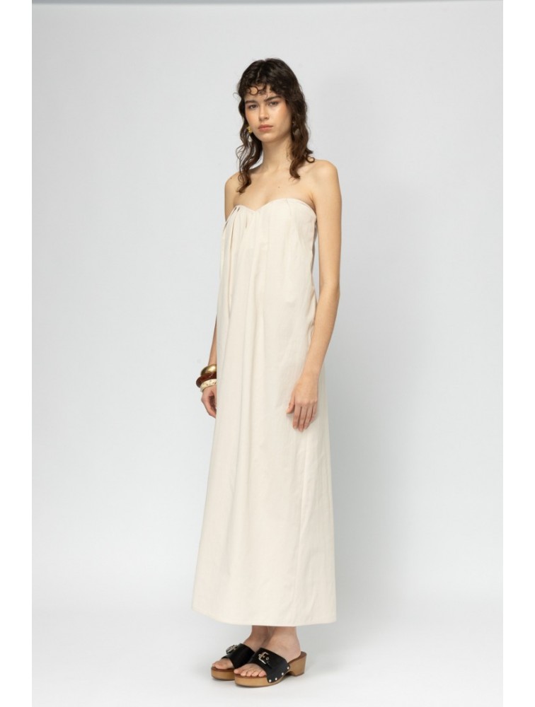 MALLORY THE LABEL Aperol Beige Dress