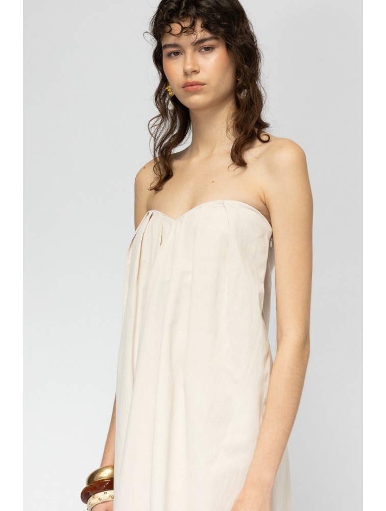 MALLORY THE LABEL Aperol Beige Dress