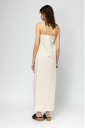 MALLORY THE LABEL Aperol Beige Dress