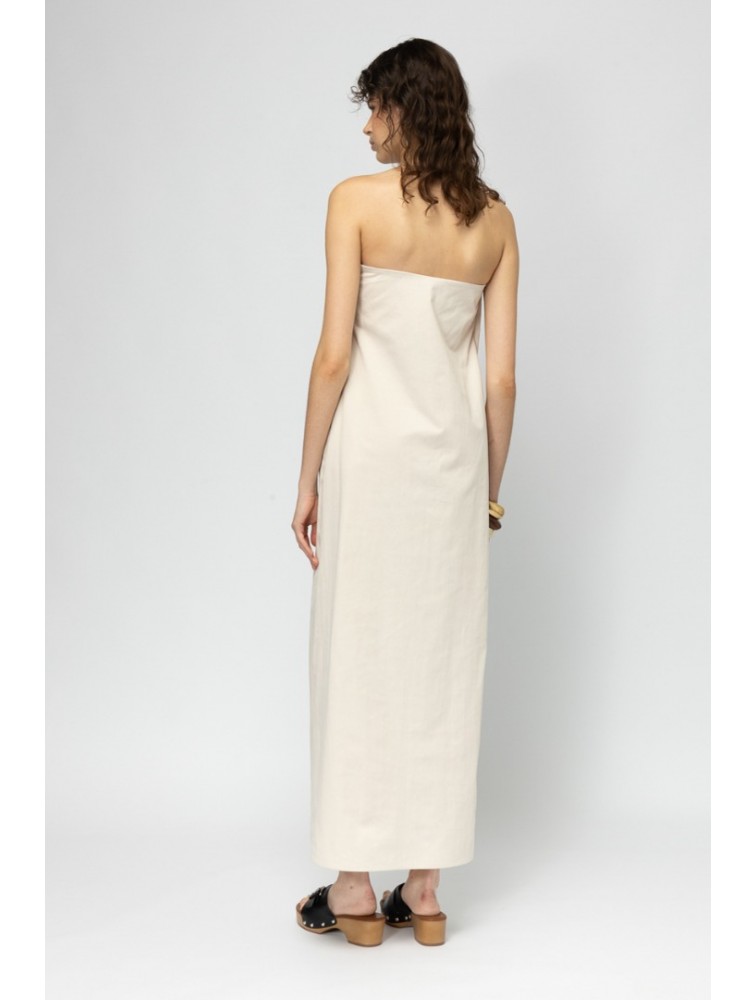 MALLORY THE LABEL Aperol Beige Dress