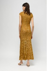 MALLORY THE LABEL Azura Golden Sequin Dress