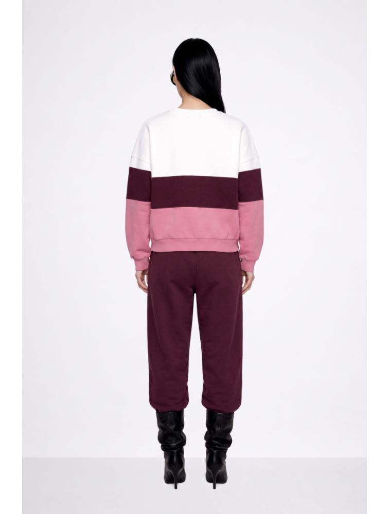 MALLORY THE LABEL Barbara Bordeaux Hoodie Μπορντώ Χούντι